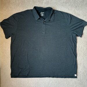 Grayers Polo Shirt Short Sleeves Charcoal Grey Stripes Cotton Blend Sz XXXL Golf